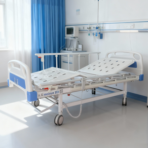 3-Function Electric Hospital Bed Adjustable Features IV Pole