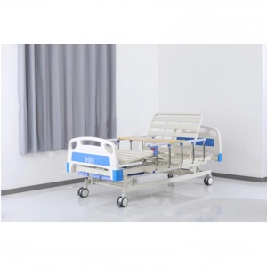 CH Manual Metal Hospital Bed Home Care Clinical Medical Bed Nursing Patient Bed