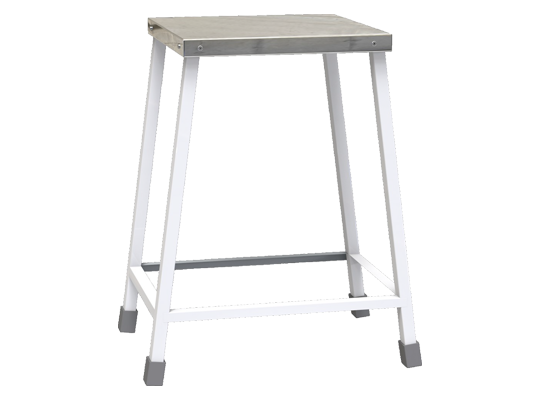 Bedside Stool with Stainless Steel Top