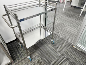 SST30 Medical Hospital Surgical Instrument Trolley Stainless Steel Detachable Medical Instrument Cart