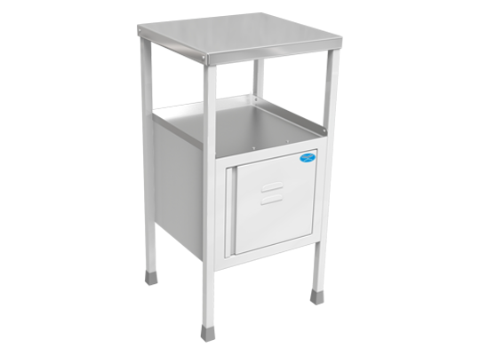 Bedside Locker SS Top and SS Tray 6040 by Gita Mediquip
