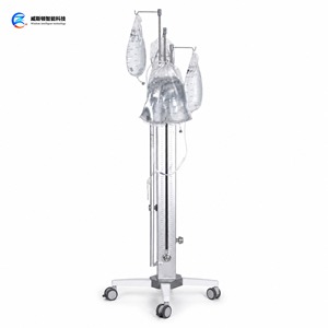 Mechanical Saline Infusion Stand with Height Scale Adjustable IV Pole