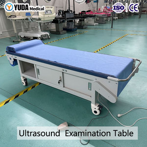 Factory Direct Heavy Duty Examination Couch Ultrasound Exam Table 250KG Load CE Certified Cabinet Version With Storage Space